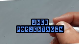 UNEB 2019 Matematica Questao 13 Porcentagem [upl. by Idnis]