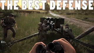 FORTIFIED ANTI TANK GUN  Hell Let Loose Gameplay [upl. by Harpole]