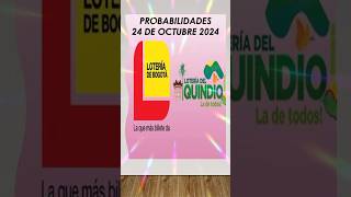 MIX LOTERIAS Y CHANCES DEL JUEVES LOTERIA DE BOGOTA  QUINDIO HOY 24 de octubre de 2024 shorts [upl. by Nerraj829]