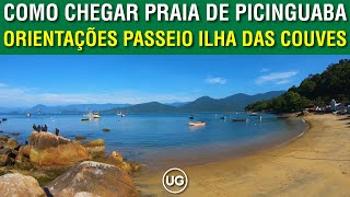 Como chegar na Praia de Praia de Picinguaba para fazer passeio até Ilha das Couves com barqueiros [upl. by Dorr]