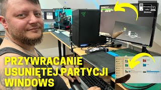 Przywracanie usuniętej partycji Windows [upl. by Trilbi]