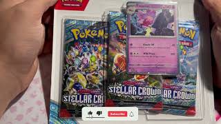 GAMESTOP STELLAR CROWN 3 PACK BLISTER SO WORTH [upl. by Lipkin]