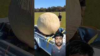 1000 kg रबड़ की बाल को हेलीकॉप्टर से नीचे गिरा दिया balldrophelicopter automobile flyingshorts [upl. by Ytok]