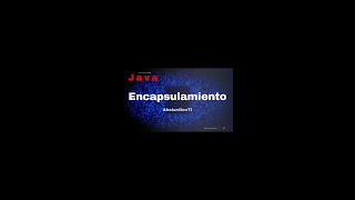 Encapsulamiento en Java [upl. by Derick]