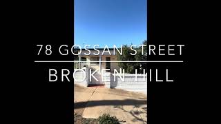 78 Gossan Street Broken Hill [upl. by Phene]