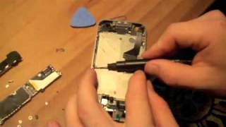 Replacing home button amp lcddigitizer iPhone 4 SUPER FAST [upl. by Watts]