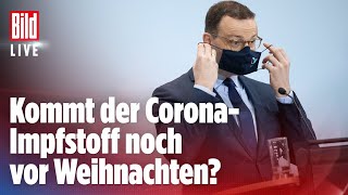 🔴 Corona Gesundheitsminister Spahn gibt ImpstoffUpdate  BILD Live [upl. by Lydnek]