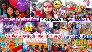 😱OMG🤯Public Reaction On Village Girl Vlogging😭 Enjoying Special Village Mela With Friends But😰 [upl. by Whiting]