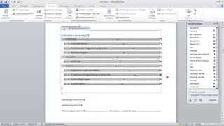 Wissenschaftliche Arbeit 2 Kapitelnummerierung Inhaltsverzeichnis 1 mit Word 2010 formatieren [upl. by Winchester]