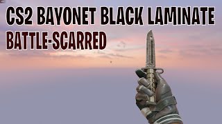 Bayonet Black Laminate BattleScarred  CS2 Skin Showcase 329 [upl. by Zapot]