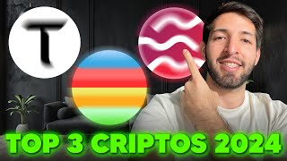 TOP 3 CRIPTOMONEDAS 2024 Futuros Millonarios [upl. by Wain]