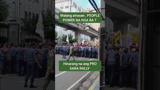 PRO SARA RALLY HINARANG PEOPLE POWER NA NGA BA  saraduterte peoplepower vpsara [upl. by Datnow509]