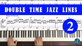 Double Time Jazz Lines 1 Part 2  mDecks Music [upl. by Anum]