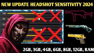 Free Fire Max Auto Headshot Trick 2024 Sensitivity  2gb 4gb 6gb Ram Headshot Sensitivity Setting [upl. by Aindrea981]