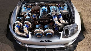 The CRAZIEST Big Turbo SUPRAS 2JZ V12 amp More [upl. by Andromada]