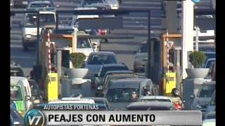 Visión Siete Aumenta el peaje en las autopistas porteñas [upl. by Busey2]