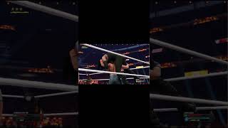 UNDERTAKER VS JOHN CENA FALLS COUNT ANYWHERE SHORTwwe2k24 smackdownvsraw raw shorts [upl. by Olwena]