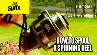 How to spool a spinning reel HOW TO FISH [upl. by Mulcahy]