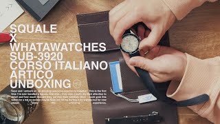 Squale x WHATAWATCHES SUB3920 Corso Italiano Artico Unboxing [upl. by Ingeberg445]