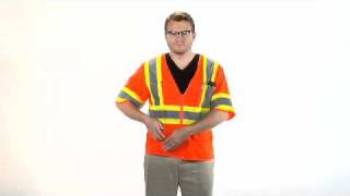 Orange Safety Vest with Sleeves ANSI Class 3 [upl. by Birdie434]