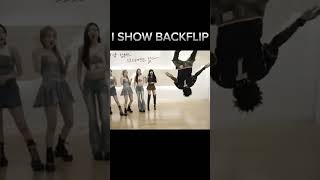 Ishowspeed show his backflip in front of kpop [upl. by Eecyak679]