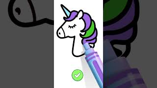 How to draw unicorn🦄🦄🦄diy art artandcraft unicorn how draw painting drawing [upl. by Bogosian]