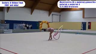 Slovak National Championship Senior A Ribbon Final Rhythmics gymnastics Majstrovstva Slovenska [upl. by Fidela]