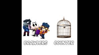 Brawlers vs their counters shorts brawl brawlstars updatenewbrawlerjujumemesbrawltalkshade [upl. by Krys]