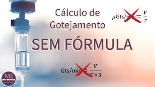 Cálculo de gotejamento SEM FÓRMULA  Aula 4 [upl. by Gladi]