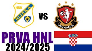 HNK Gorica VS HNK Rijeka 01 Naglasci i Golovi  Prva HNL 202425 [upl. by Dittman]