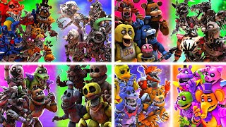 SFM FNaF Top 5 BEST FNaF vs Fight Animations [upl. by Timotheus]