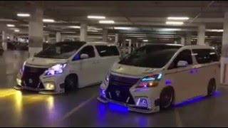 Modified Toyota Alphard Vellfire ZA Bodykit custom lighting headlights MPV in Malaysia [upl. by Ainorev]