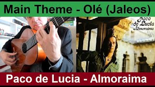 Bulerías Monday 72  Paco de Lucia  Theme from Olé  Jaleos on Almoraima  Flamenco Guitar Tutorial [upl. by Berglund583]