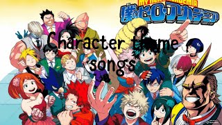 MHA character theme song students [upl. by Esyla]