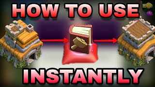 CLASH OF CLANS  how to use magical item  book of building  in clan game [upl. by Eneleuqcaj401]