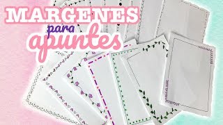 Margenes para tus apuntes SUPER FACIL más de 15 diseños diferentes  Brenda PE [upl. by Lancelot]