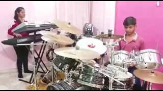 Mere Rashke Qamar Instrumetal Cover Piano amp Drum CoverPranay Jain amp Saloni Jain  Indori Artist [upl. by Lavine60]