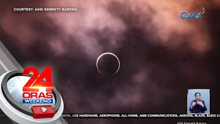 Annular solar eclipse nasaksihan sa North at South America  24 Oras Weekend [upl. by Ramat]