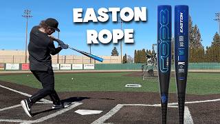 Hitting with the EASTON ROPE  BBCOR Baseball Bat Review [upl. by Draillih]