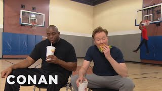 Conan Plays Horse With Magic Johnson  CONAN on TBS [upl. by Annet289]