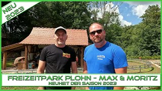 Freizeitpark Plohn Max  Moritz Neuheit 2023 im Gespräch mit Jan Völkel mit Onride [upl. by Colligan]