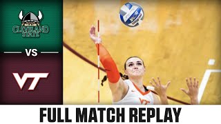 Cleveland State vs Virginia Tech Full Match Replay  2024 ACC Volleyball [upl. by Aratak128]