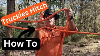 5 ways to tie a Truckers or Truckies hitch including how to do the fastest way to tie and untie it [upl. by Naus]