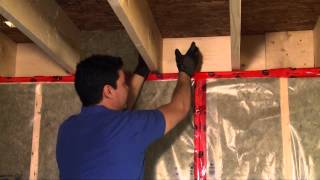 How to Insulate a Basement Header [upl. by Atteuqahc]