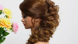 Prom hairstyle for long hair Tutorial [upl. by Hestia70]