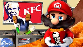 SMG4 Mario Works At KFC [upl. by Meece]