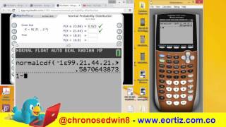 normalcdf en la calculadora TI 84 PLUS C Silver Edition [upl. by Zurciram]