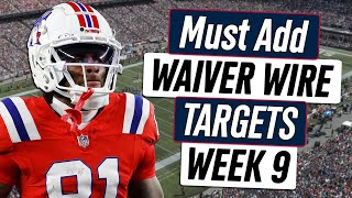 Week 9 Waiver Wire Adds  2023 Fantasy Football Advice [upl. by Adaliah]