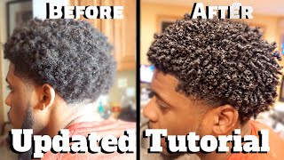 Mens Curly Hair Tutorial pt2  Define Curls Natural Hair [upl. by Hellene455]