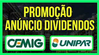 CMIG4  CEMIG Queda é PROMOÇÃO BONS DIVIDENDOS UNIPAR ANÚNCIO de DIVIDENDOS cemig dividendos [upl. by Annice]